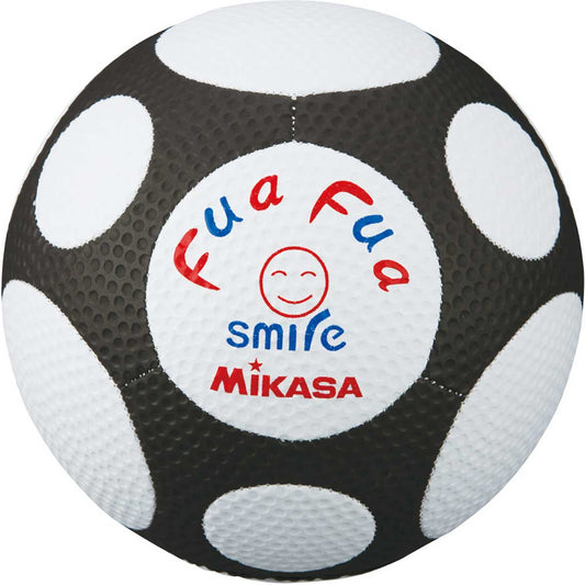 Fluffy soccer ball size 4, white x black