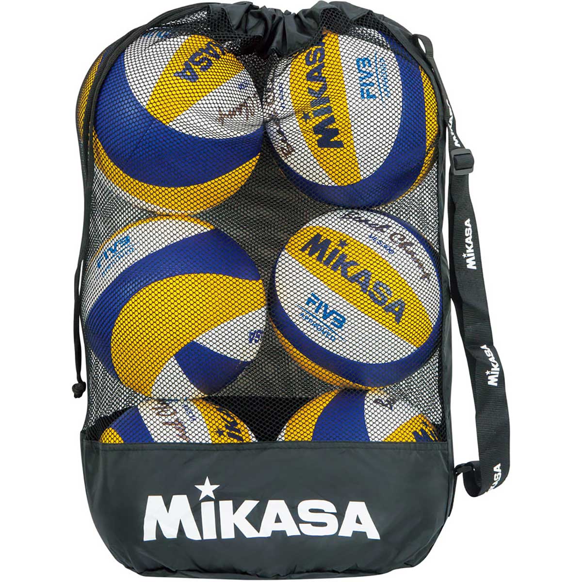 Ball bag, mesh drawstring type, medium