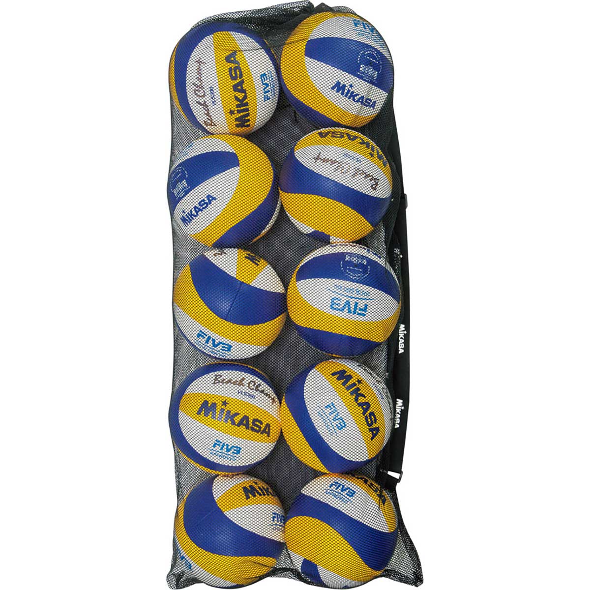 Ball bag, mesh drawstring type, large