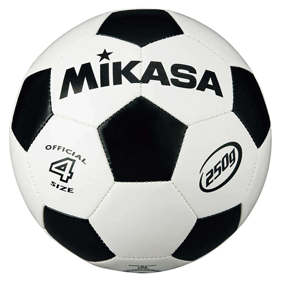 サッカーボール 軽量球4号 ホワイト×ブラック  サッカーボール