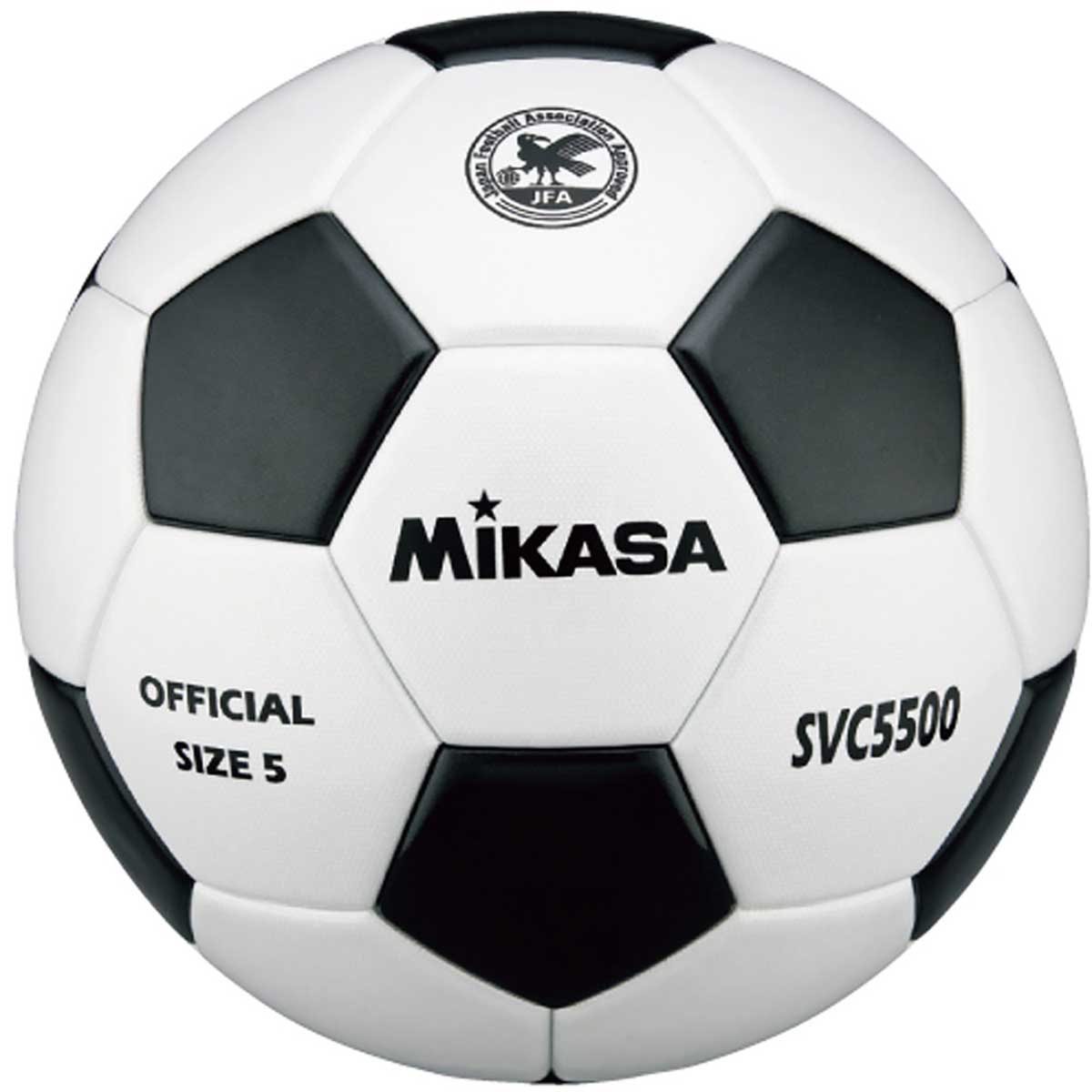 Certified ball size 5, glued, black and white soccer ball