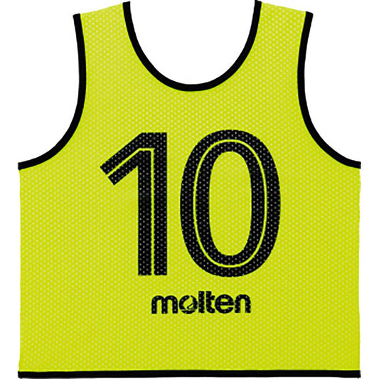 Game vest GV Junior 10-piece set fluorescent yellow