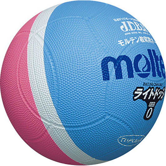 ライトドッジボール軽量0号球 サックス×ピンク