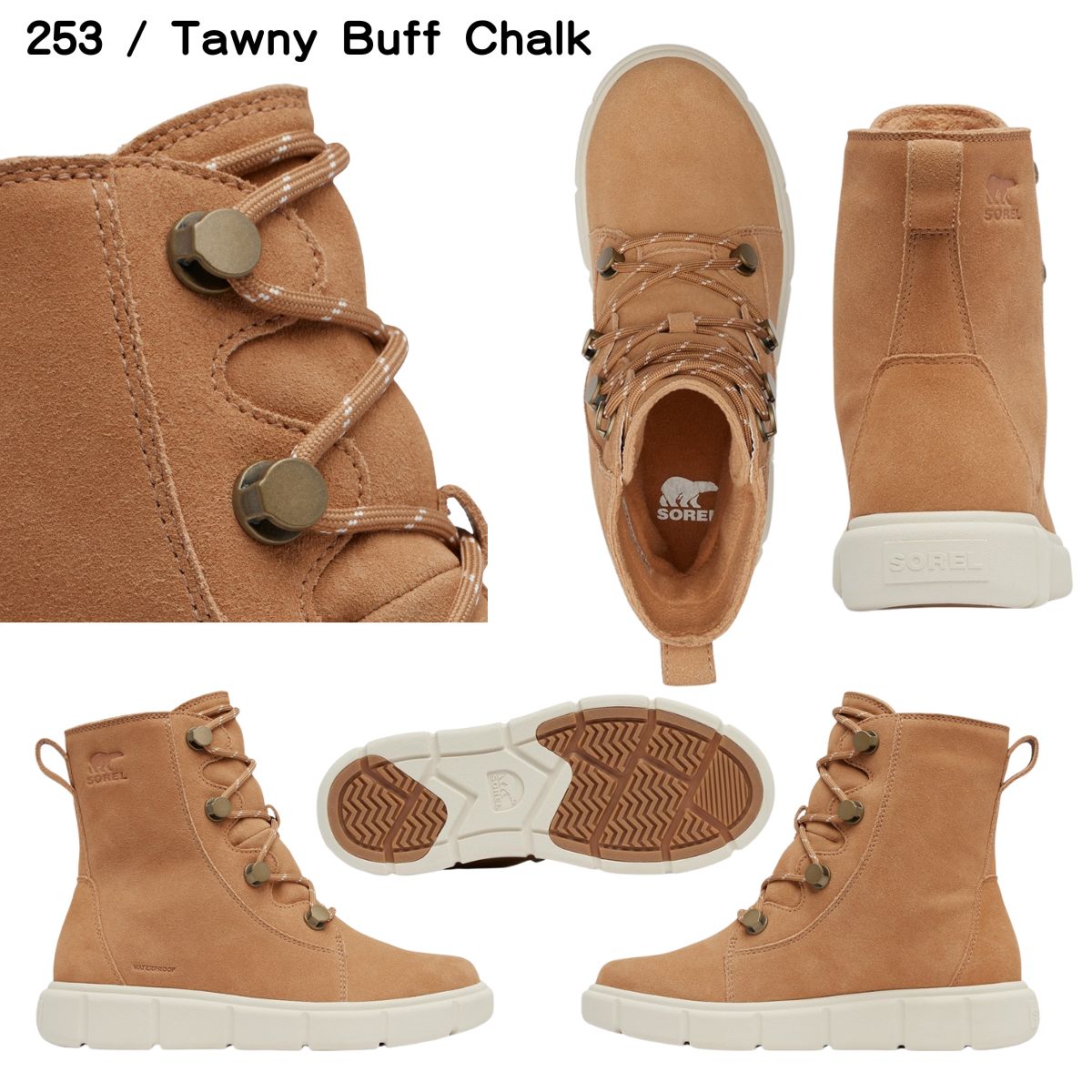 ソレルエクスプローラー3 ジョアンウォータープルーフ レディース