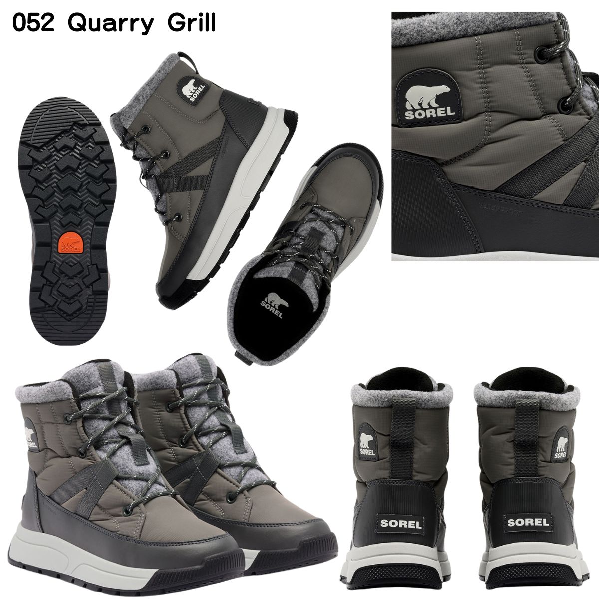 レディース 冬靴 スノーブーツ ウィットニー3 ミッドウォータープルーフ 防水 アウトドア