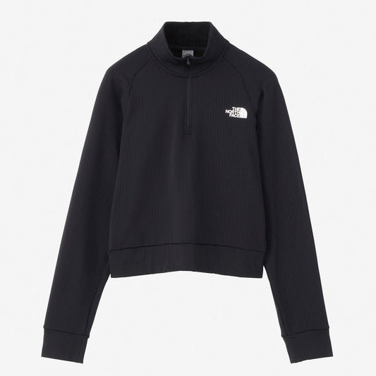 サーマルバーサグリッドハーフジップ レディース スウェット トレーナー ランニング