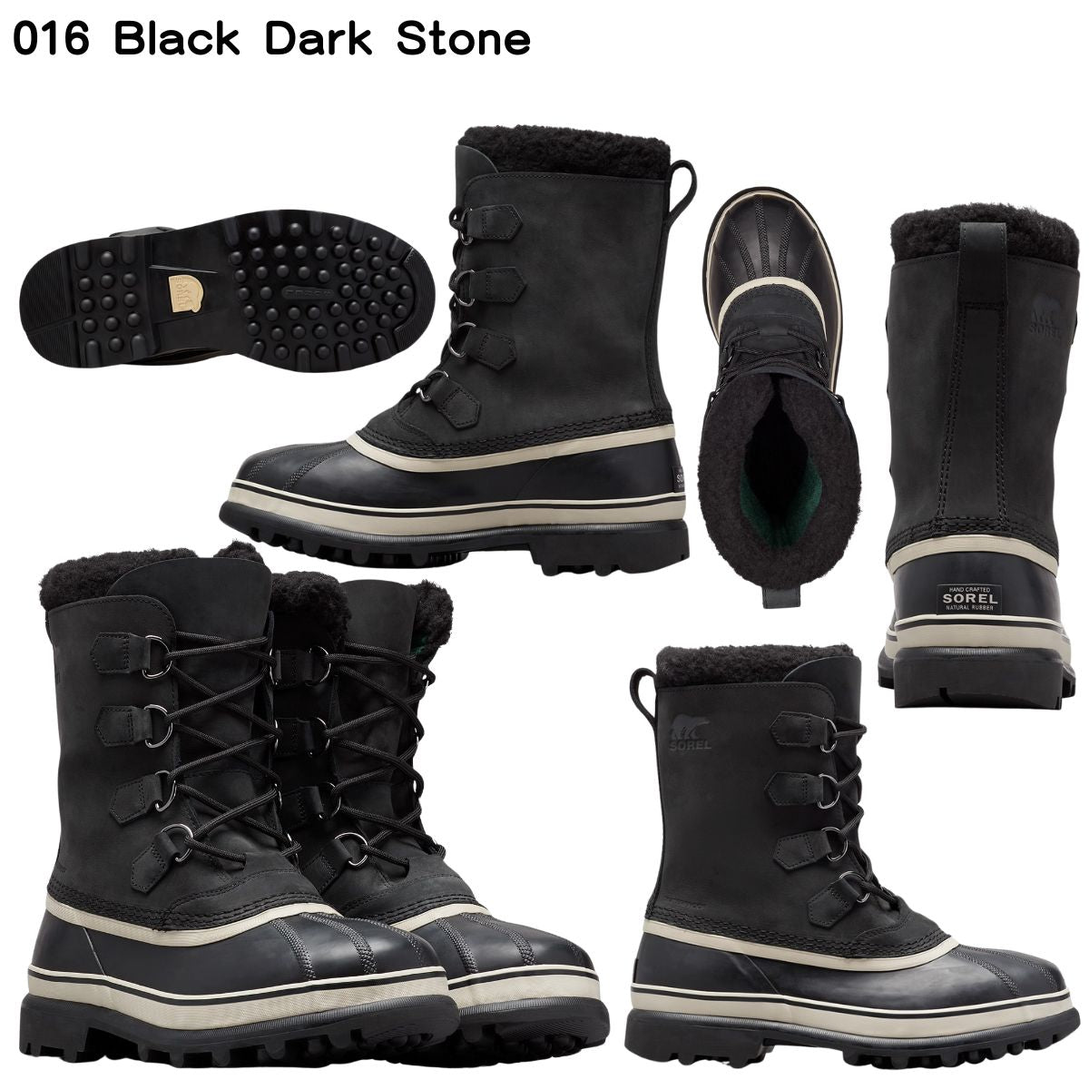 カリブー ウォータープルーフ メンズ 防水 ウインターブーツ アウトドア 冬靴