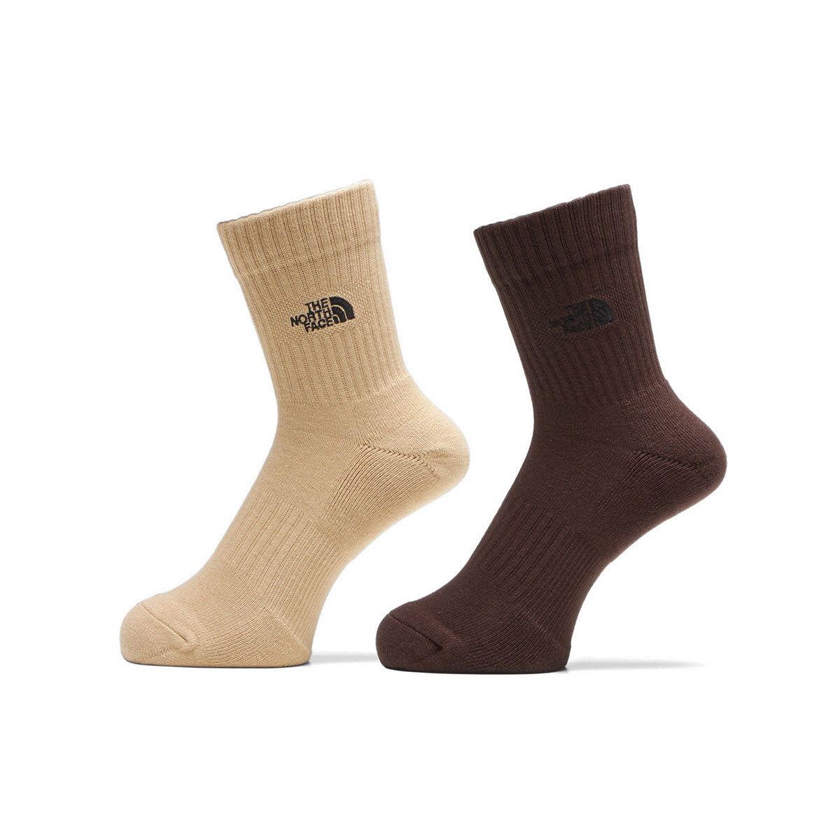 TNF ロゴ 2P クルー ユニセックス 靴下 ソックス アウトドア 抗菌防臭 シンプル