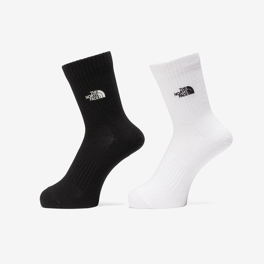TNF ロゴ 2P クルー クールマックス 靴下 アウトドア 抗菌防臭 シンプル