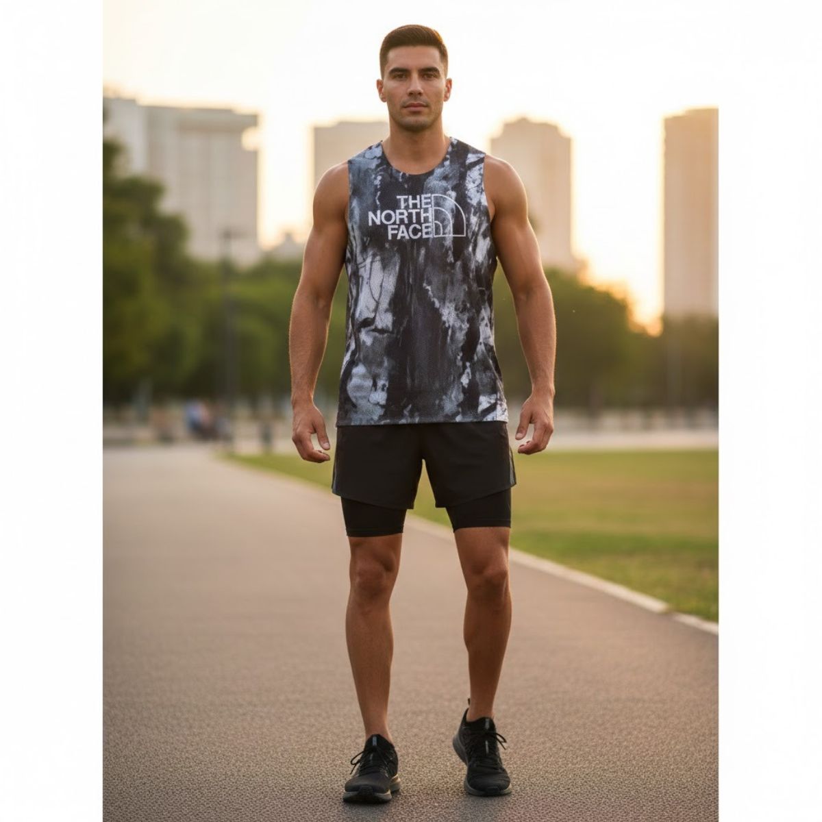 ユニセックス タンクトップ メッシュ ランニング トレイルラン はっ水 ドライ