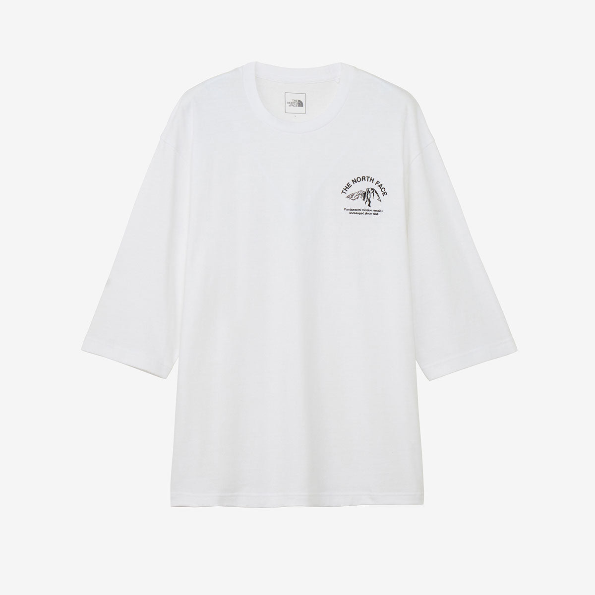 クォータースリーブワンポイントロゴティー アウトドア 七分丈 シンプル カジュアル