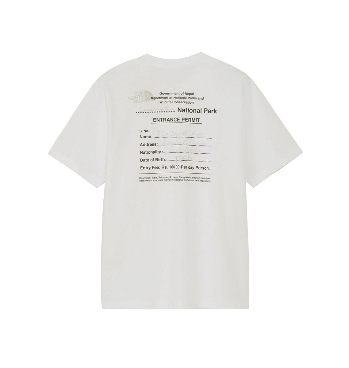 ショートスリーブエントランスパーミッションティー ユニセックス アウトドア Tシャツ 半袖