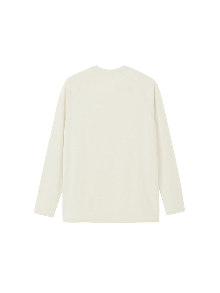 メンズ 長袖Tシャツ トップス ロングスリーブフラッシュドライアクションクルー