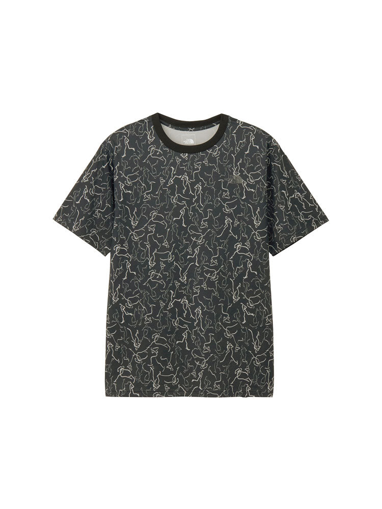 メンズ 半袖Tシャツ ショートスリーブラインドランナーティー トップス ランニングウェア