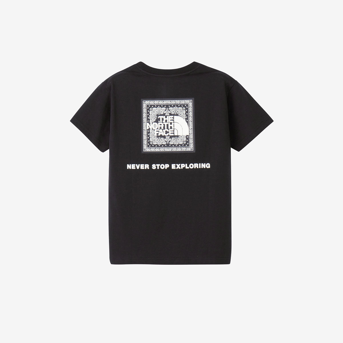 キッズ ショートスリーブバンダナスクェアロゴティー 半袖 シンプル アウトドア UVケア