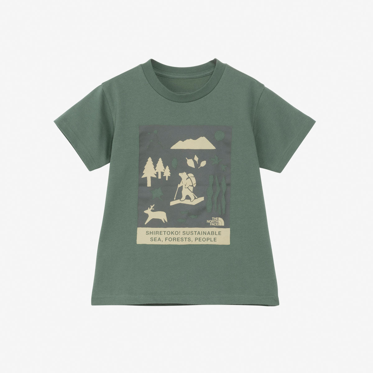 トドラーショートスリーブシレトコトコティー キッズ 半袖 Tシャツ カジュアル アウトドア