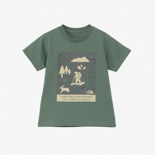 トドラーショートスリーブシレトコトコティー キッズ 半袖 Tシャツ カジュアル アウトドア