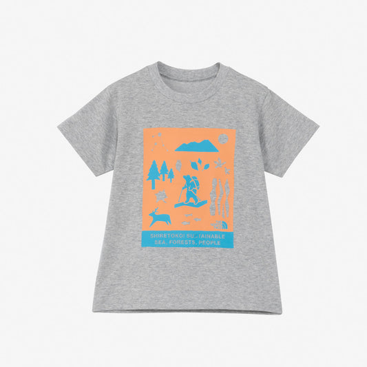 トドラーショートスリーブシレトコトコティー キッズ 半袖 Tシャツ カジュアル アウトドア