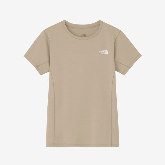 ショートスリーブフラッシュドライスリーディークルー レディース アウトドア 半袖 UVケア