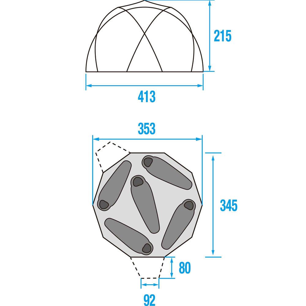 DOME 5 Tent Camping equipment for 5 people Cancellation not possible