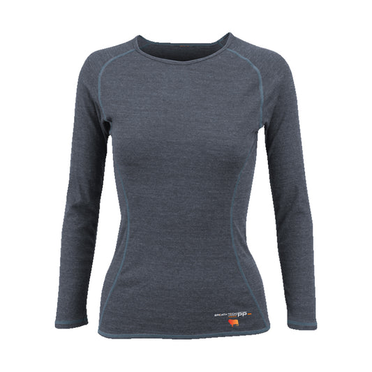 Women's Breathe Tech Merino PP Long Sleeve Shirt, Lightweight, 699 (Navy)