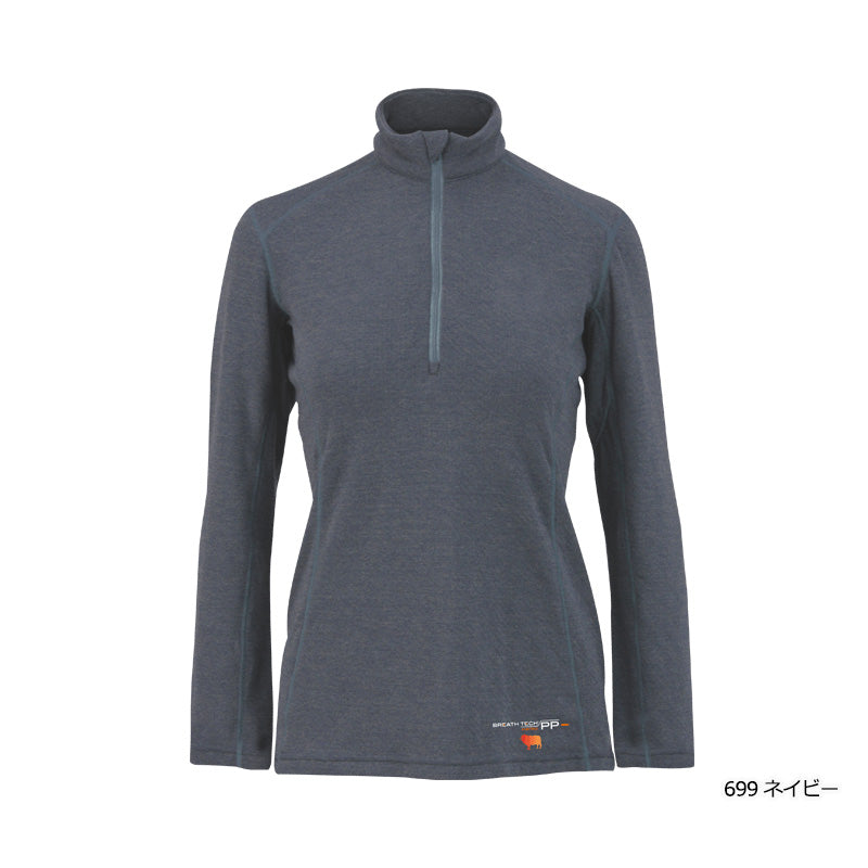 Women's Breathe Tech Merino PP Long Sleeve Zip Shirt (Thick Type)