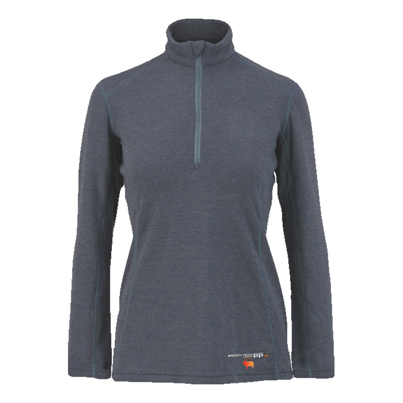 Women's Breathe Tech Merino PP Long Sleeve Zip Shirt (Thick Type)