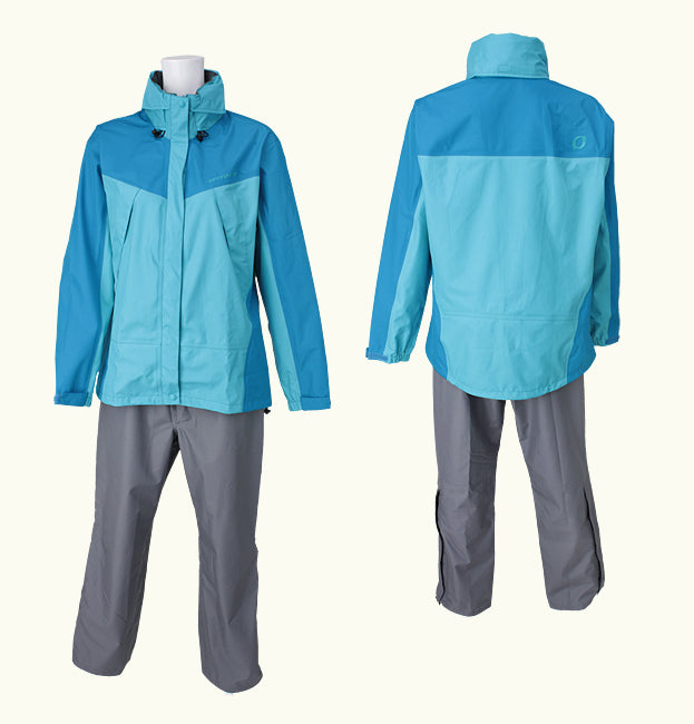 Women's Breath Tech Rain Suit, Top and Bottom Set, Rainwear, Outdoor, Rain Gear, Women's