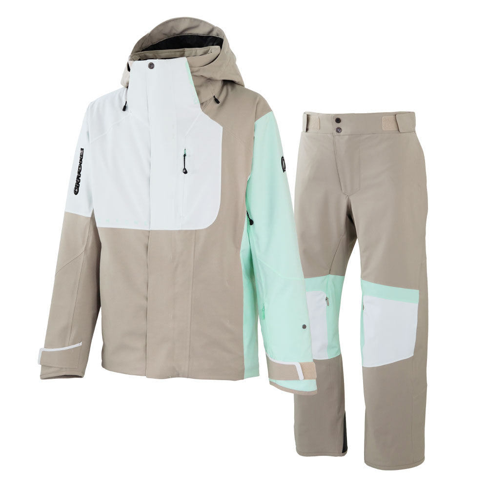 Men's ski wear top and bottom set DEMO Outer jacket and long pants set up
