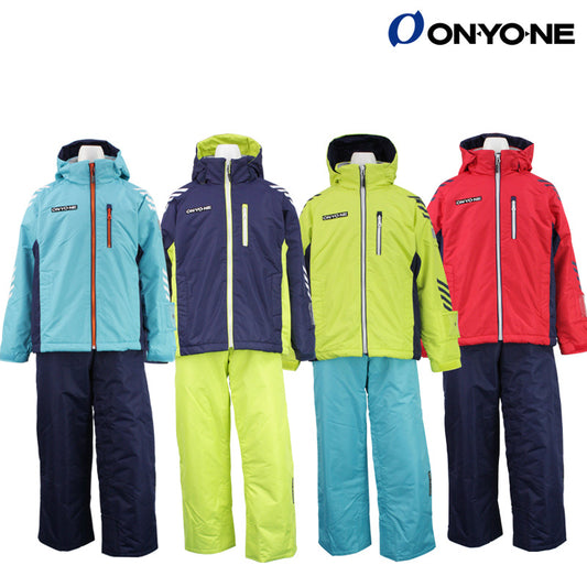 Skiwear for kids and juniors, top and bottom set, simple and plain
