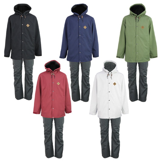 スノーボードウェア メンズ 上下セット シンプル ウィンタースポーツ