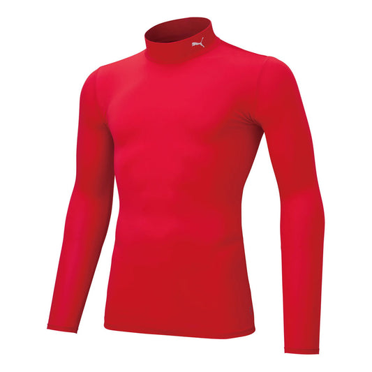 Compression Junior Mock Neck LS Soccer Futsal Inner Shirt