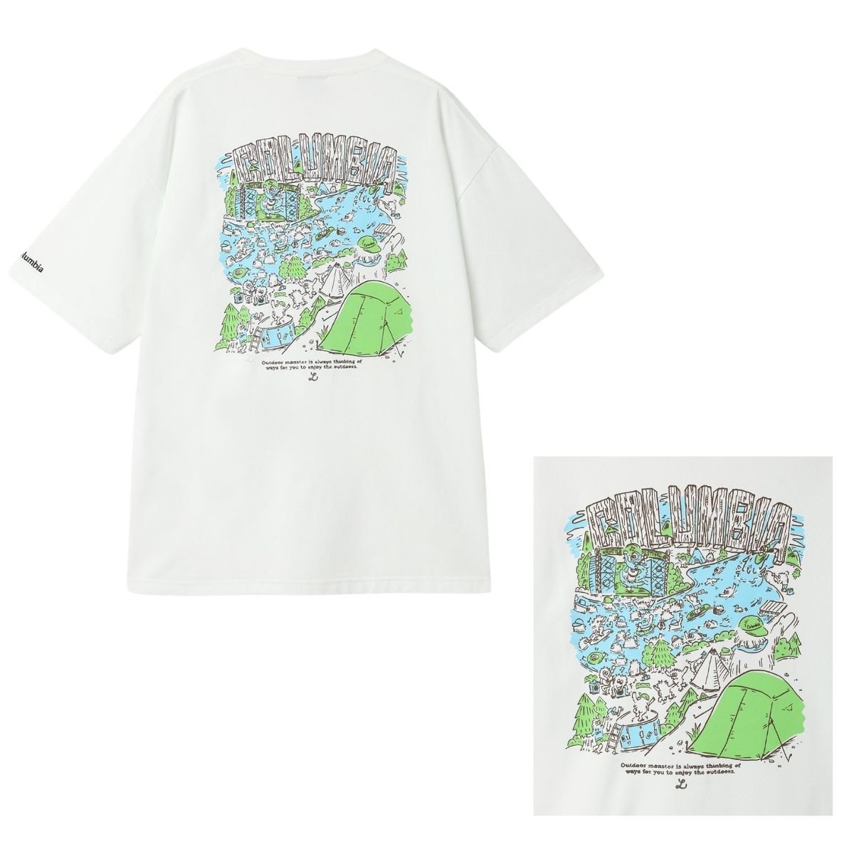 半袖Tシャツ リトルベアロックグラフィックショートスリーブTシャツ ユニセックス
