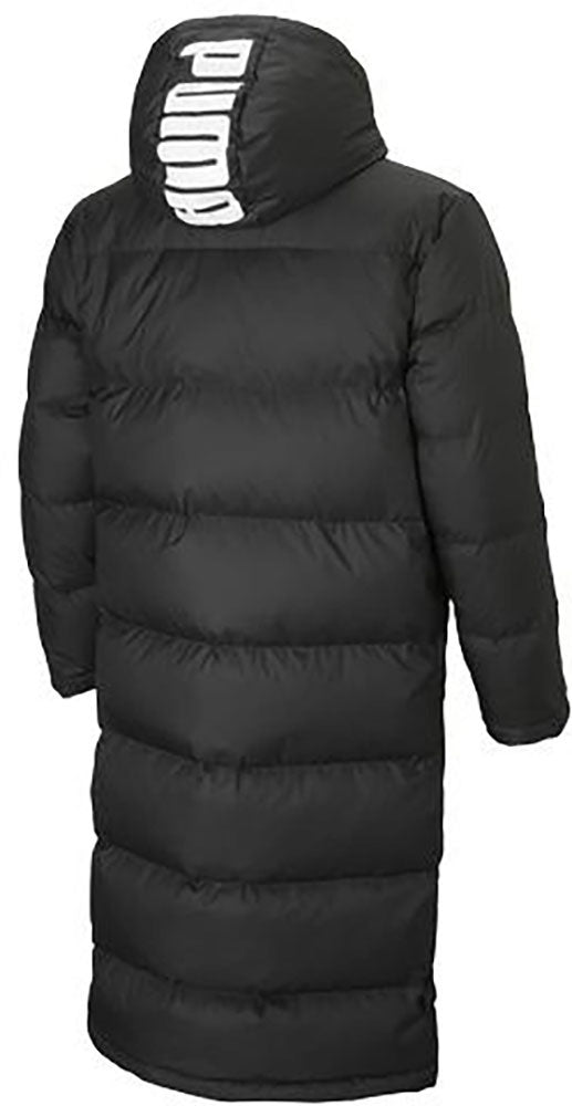 TEAMLIGA Long Down Coat for Men, Sports Watching Outerwear, Bench Coat