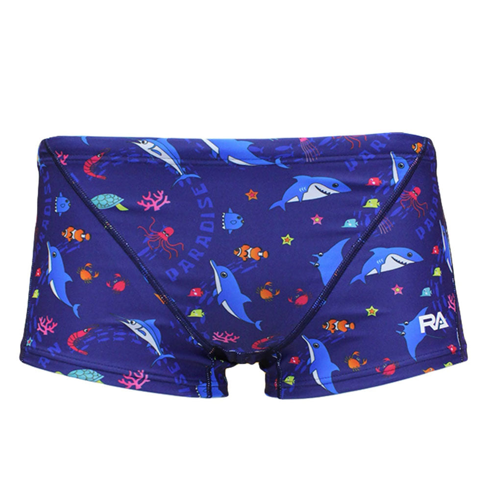 Junior Boys Competitive Swimming Training Swimsuit, Swimming Practice, BOXER V CUT