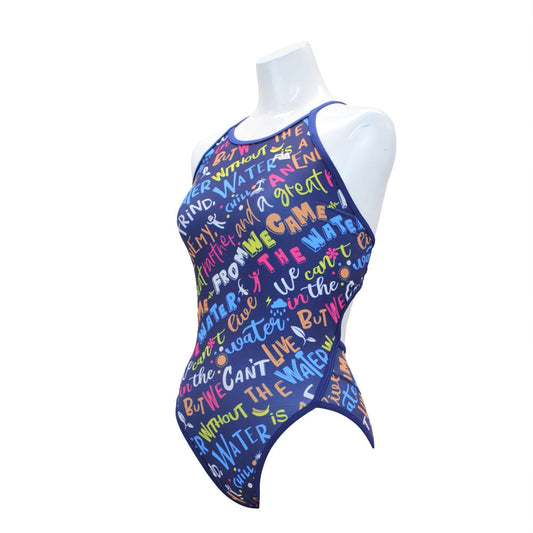 Women's competitive swimming training swimsuit for swimming practice