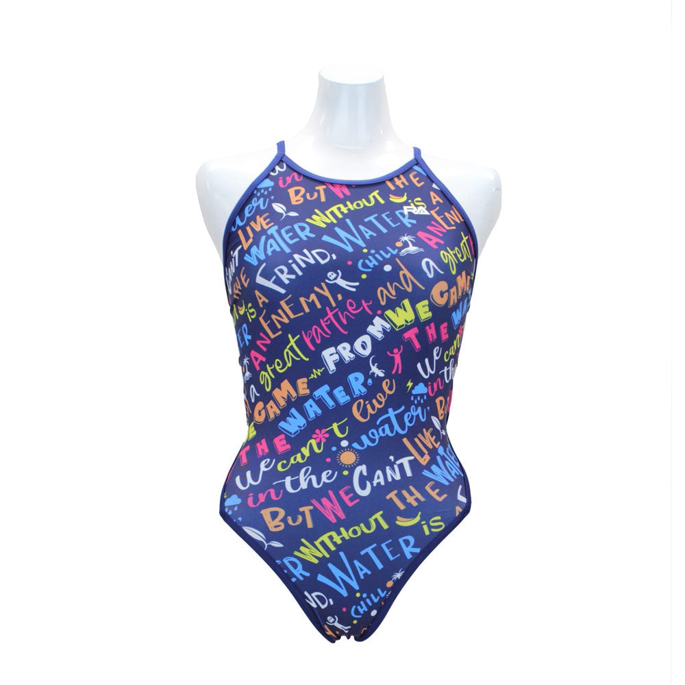 Women's competitive swimming training swimsuit for swimming practice