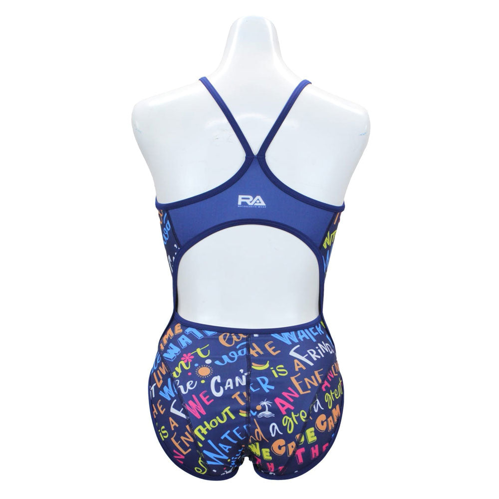 Women's competitive swimming training swimsuit for swimming practice