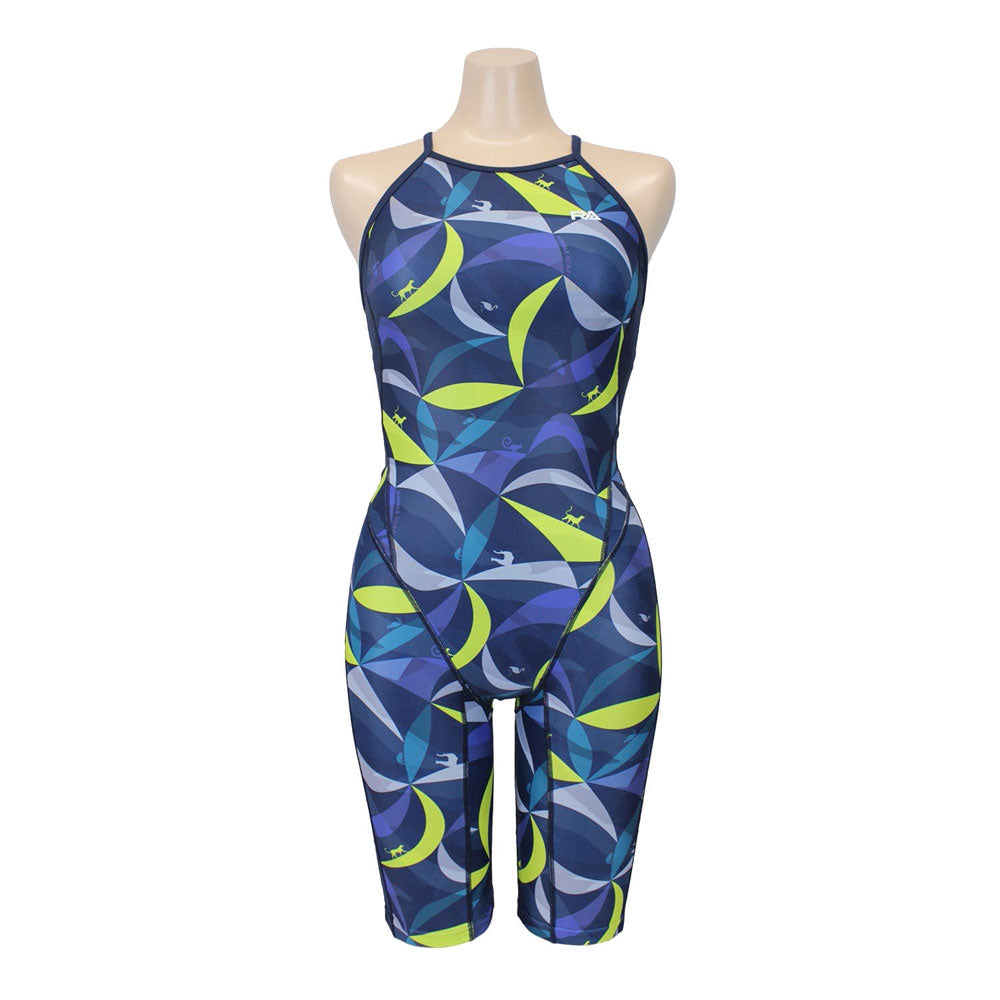 JUNGLE BEAT Women's Competitive Training Swimsuit, All-in-One, with Pads