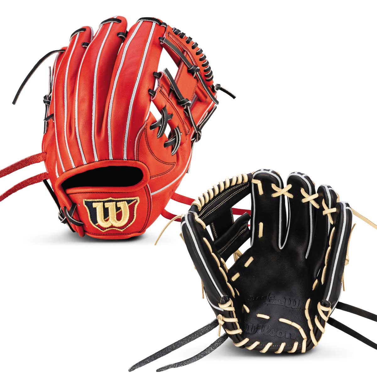 BASIC LAB DUAL Softball Infielder's Glove 87 Model E Orange