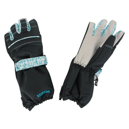 Ski gloves for kids with breathable waterproof film