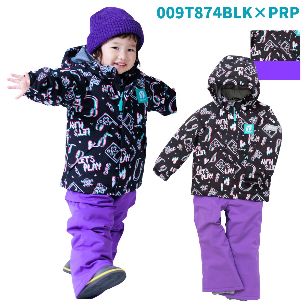 キッズ ジュニア スキーウェア 上下セット スノーウェア TODDLER SUIT 子供用