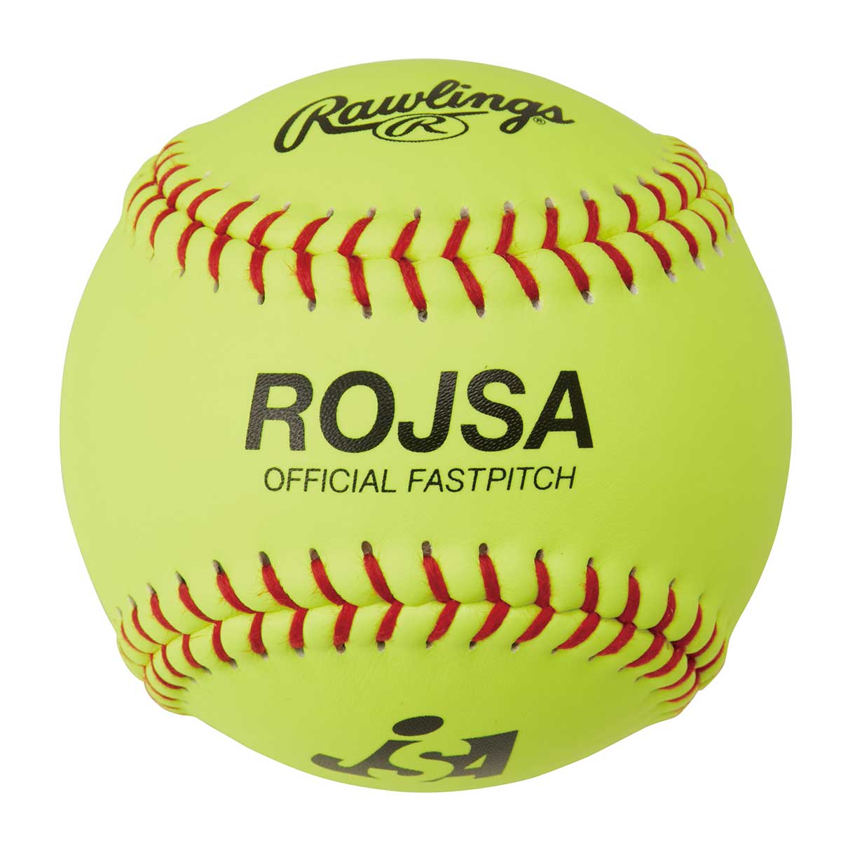 JSA approved game ball, leather softball, size 3