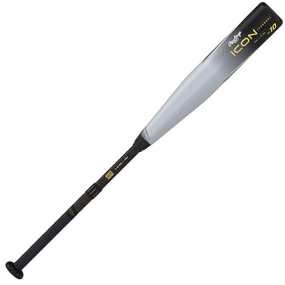 Little League Bat, Hard, ICON, USA BASEBALL Approved, Carbon