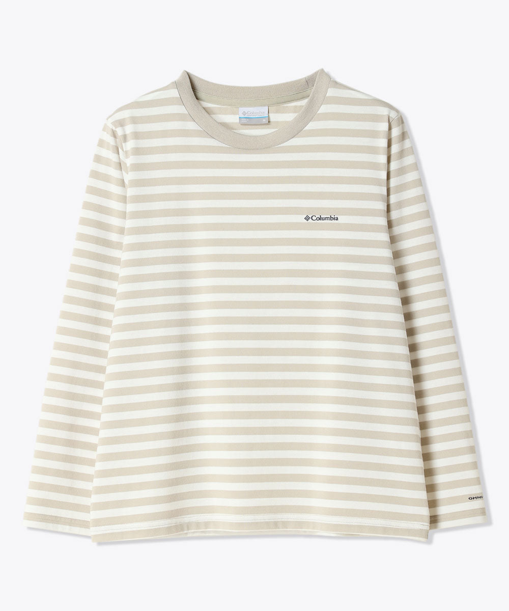 ウィメンズクレストトゥーフォレストロングスリーブクルー ボーダー 長袖 カジュアル ロンT