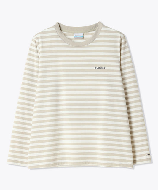 ウィメンズクレストトゥーフォレストロングスリーブクルー ボーダー 長袖 カジュアル ロンT