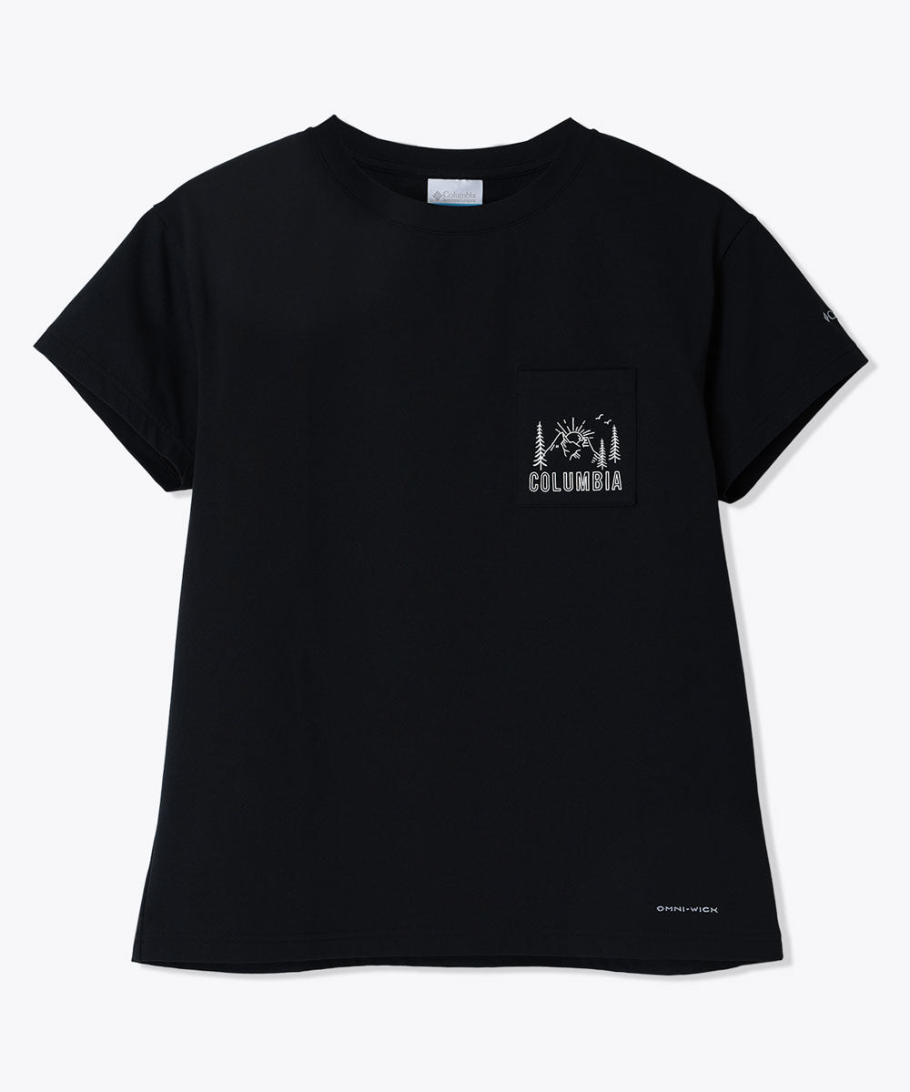 ウィメンズヤハラフォレストポケットショートスリーブTシャツ 半袖 ワンポイント シンプル