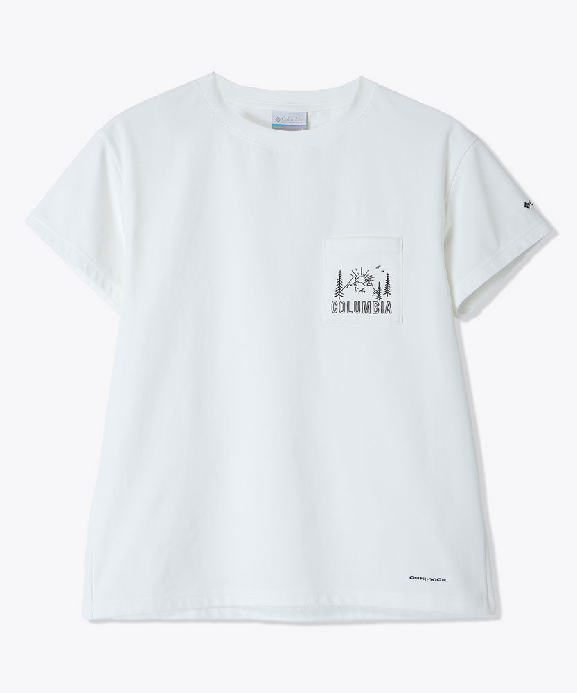 ウィメンズヤハラフォレストポケットショートスリーブTシャツ 半袖 ワンポイント シンプル