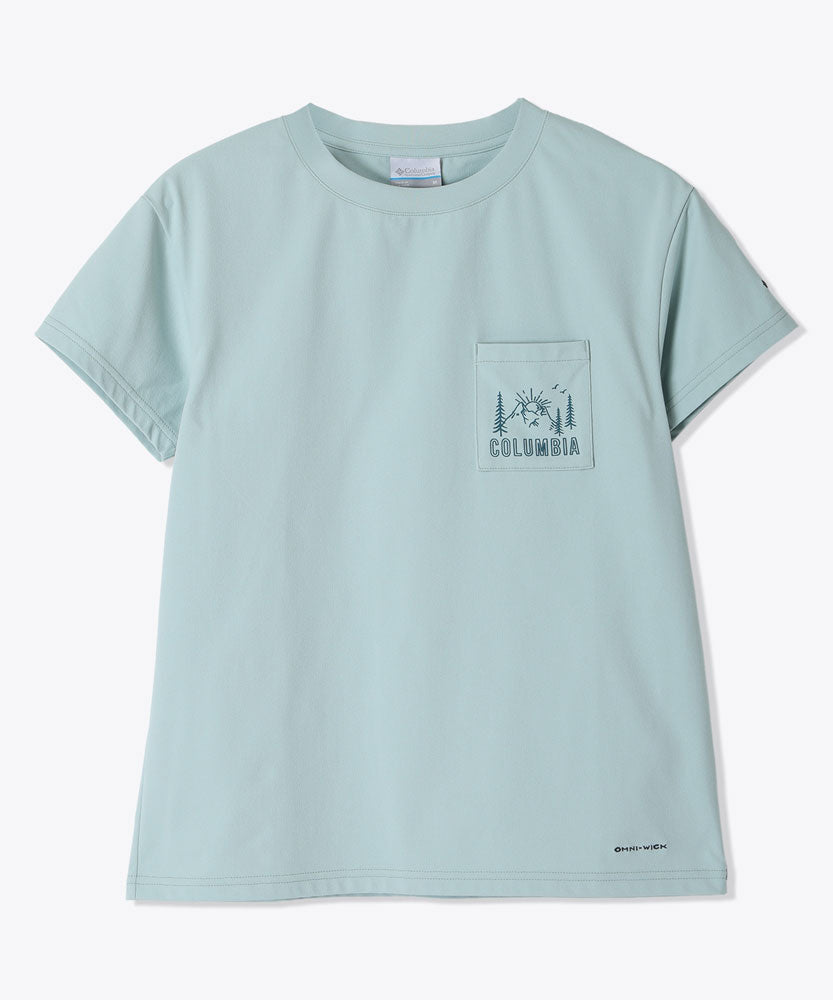 ウィメンズヤハラフォレストポケットショートスリーブTシャツ 半袖 ワンポイント シンプル