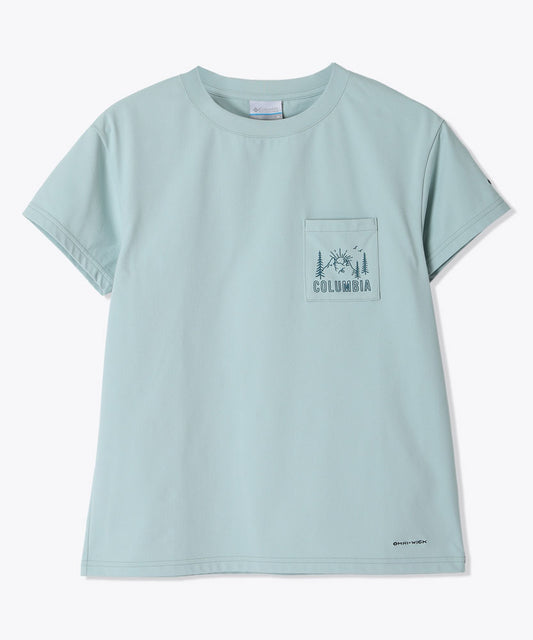 ウィメンズヤハラフォレストポケットショートスリーブTシャツ 半袖 ワンポイント シンプル